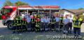 Gruppenfoto der Gemeinschaftsübung des DRK und der Feuerwehr Wehr