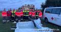 Gruppenfoto der Gemeinschaftsübung des DRK und der Feuerwehr Wehr